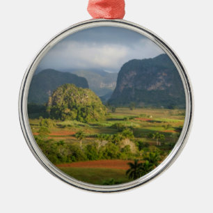 Panoramic valley landscape, Cuba Metal Ornament