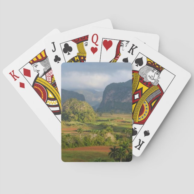 Panoramic valley landscape, Cuba Poker Cards (Back)