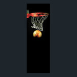 Panoramic Vertical Basketball Door Poster<br><div class="desc">Panoramic Basketball Posters - I Love This Game. Popular Sports - Basketball Game Ball Image.</div>