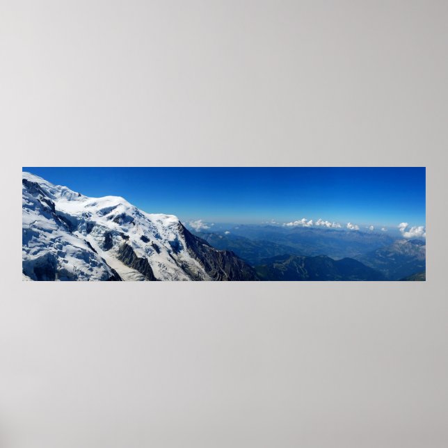 Panoramic View From Mont Blanc Poster (Front)