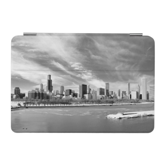 Panoramic view of Chicago skyline in winter iPad Mini Cover (Horizontal)