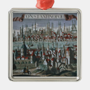 Panoramic view of Constantinople, late 18th centur Metal Ornament