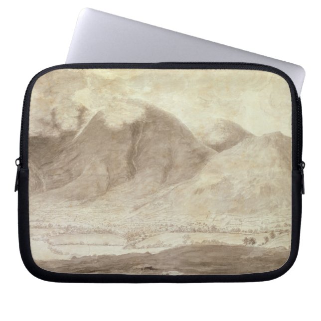 Panoramic View of Derwentwater and the Vale of Kes Laptop Sleeve (Front)