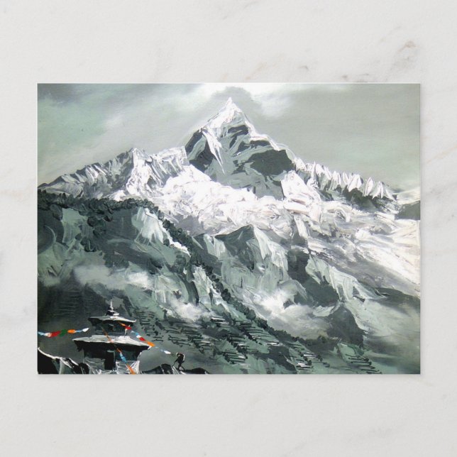 Panoramic View Of Everest Base Camp Postcard (Front)