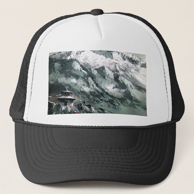 Panoramic View Of Everest Base Camp Trucker Hat (Front)