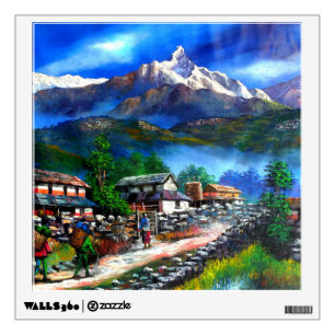 Panoramic View Of Everest Mountain Nepal Wall Sticker