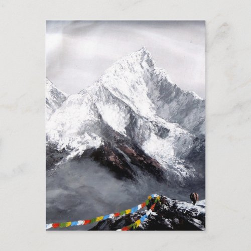 Panoramic View Of Everest Mountain Postcard