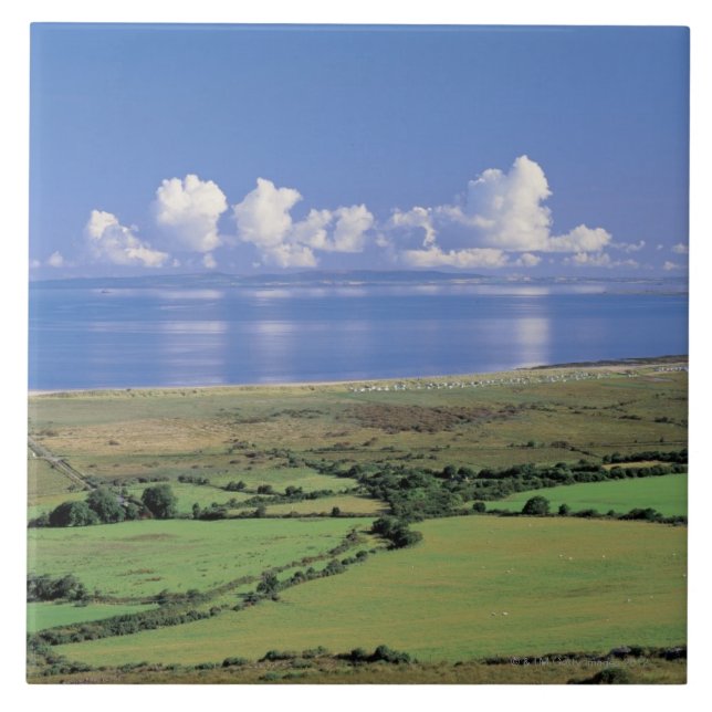 panoramic view of farm fields near the lake tile (Front)