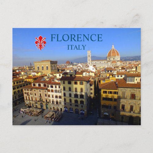 Panoramic View Of Florence Italy Postcard