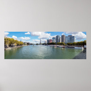 Panoramic view of Front de Seine - Paris, France Poster