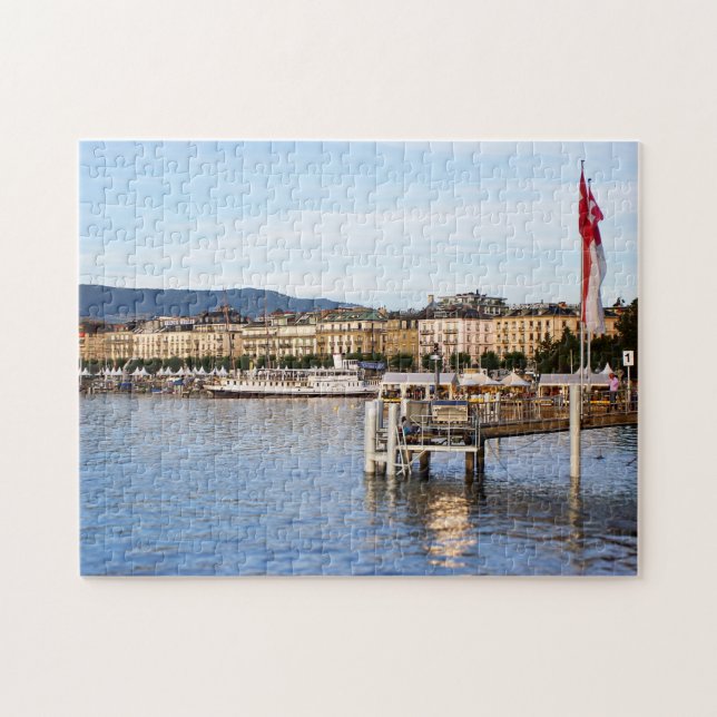 Panoramic view of Geneva Jigsaw Puzzle (Horizontal)