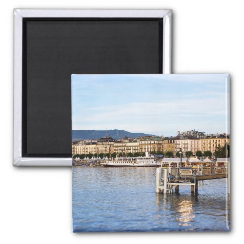 Panoramic view of Geneva Switzerland Magnet