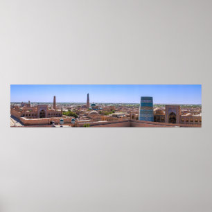 Panoramic view of Khiva - Uzbekistan Poster