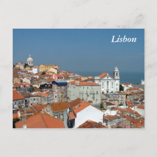 Panoramic view of Lisbon Postcard