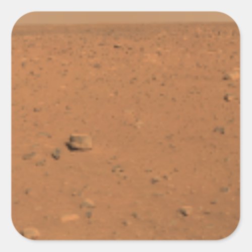 Panoramic view of Mars 10 Square Sticker