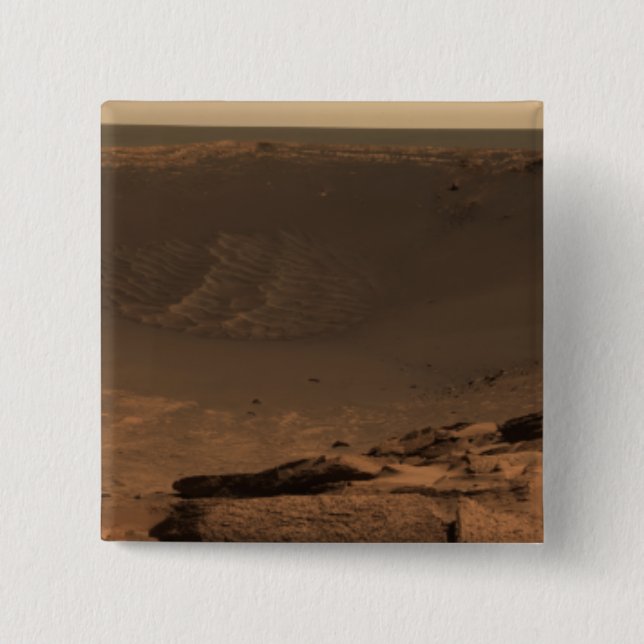 Panoramic view of Mars 9 Pinback Button (Front)