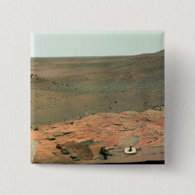 Panoramic view of Mars Pinback Button (Front)
