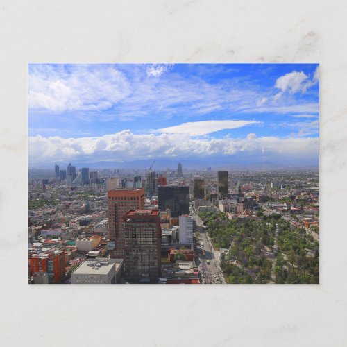 Panoramic View Of Mexico City Postcard