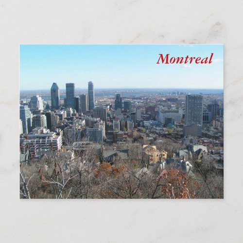 Panoramic view of Montreal Postcard