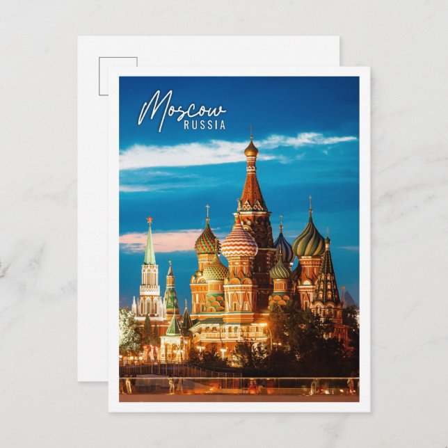 Panoramic view of Moscow Russia landmark Postcard (Front/Back)