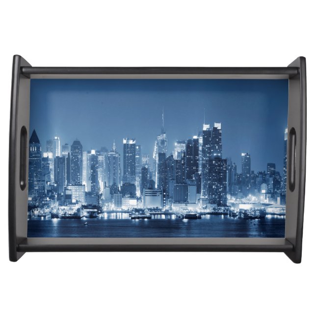 Panoramic view of New-York city. Serving Tray (Front)