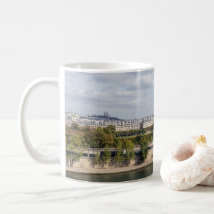 Panoramic view of Paris from Musee d'Orsay rooftop Coffee Mug