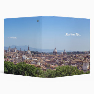 Panoramic view of Rome from Castel Sant'Angelo 3 Ring Binder