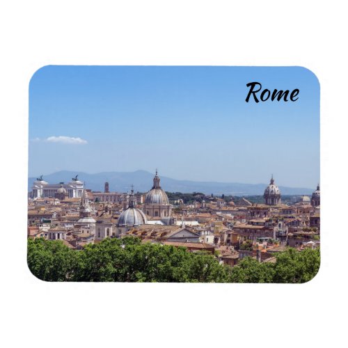 Panoramic view of Rome from Castel SantAngelo Magnet