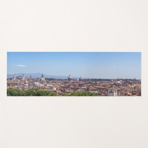 Panoramic view of Rome from Castel SantAngelo Yoga Mat
