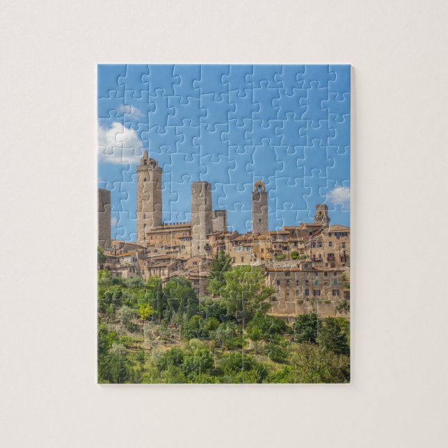Panoramic view of San Gimignano Tuscany Italy Jigsaw Puzzle (Vertical)