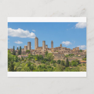 Panoramic view of San Gimignano Tuscany Italy Postcard