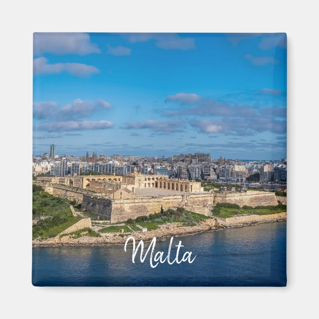 Panoramic view of Sliema in Malta Magnet (Front)