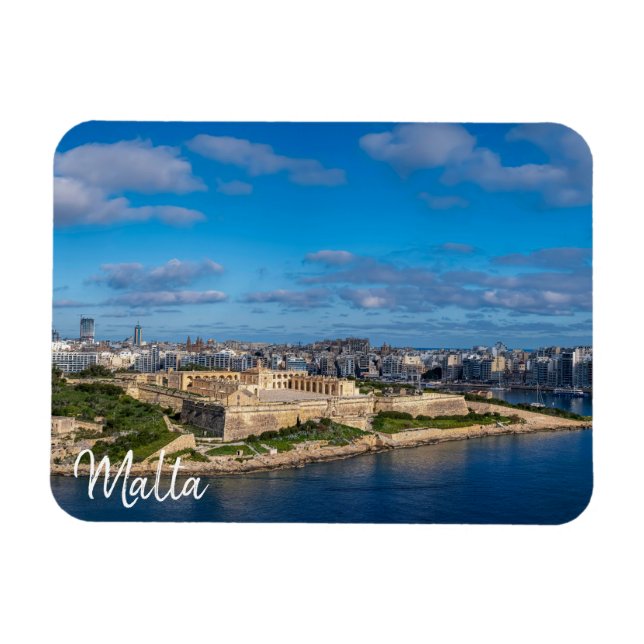 Panoramic view of Sliema in Malta Magnet (Horizontal)