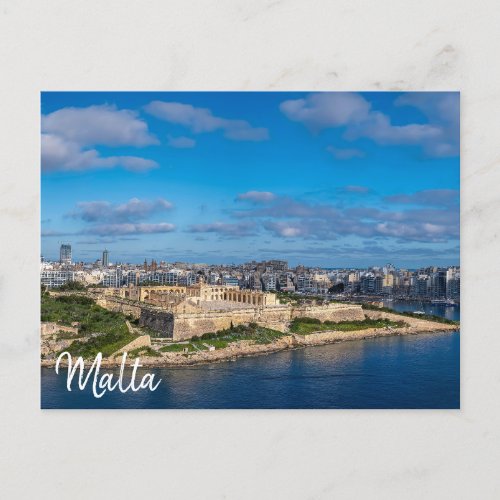 Panoramic view of Sliema in Malta Postcard