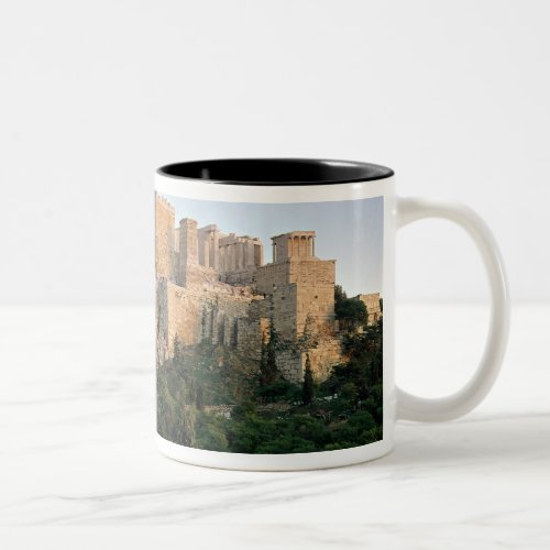 Panoramic view of the Acropolis Two_Tone Coffee Mug