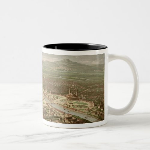Panoramic view of the Exposition Universelle Two_Tone Coffee Mug