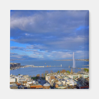 Panoramic view of the Geneva water jet Magnet