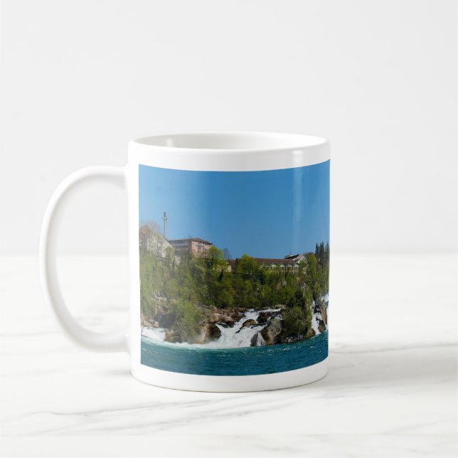 Panoramic view of the Rhine Fall Coffee Mug (Left)