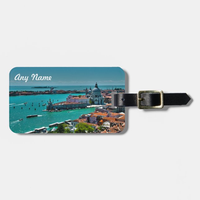 Panoramic View of Venice, Italy Luggage Tag (Front Horizontal)
