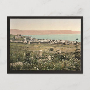 Panoramic view, Tiberias, Holy Land, (i.e., Israel Postcard