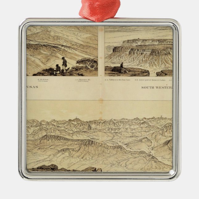 Panoramic Views Metal Ornament (Front)