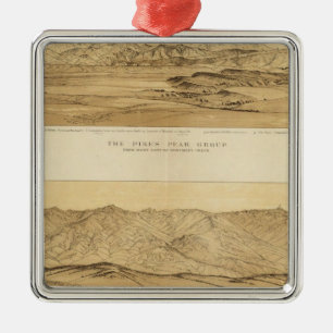 Panoramic Views of Colorado Metal Ornament