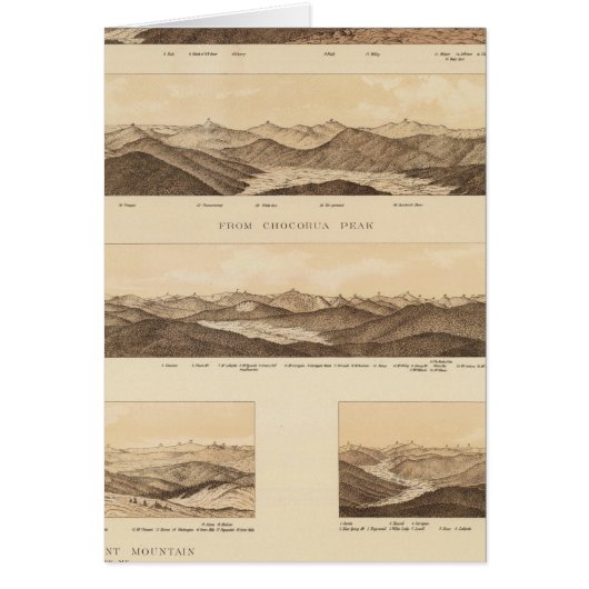 Panoramic Views of Mount Carrigain Cards (Front)