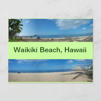 Panoramic Views of Waikiki Beach Hawaii Postcard