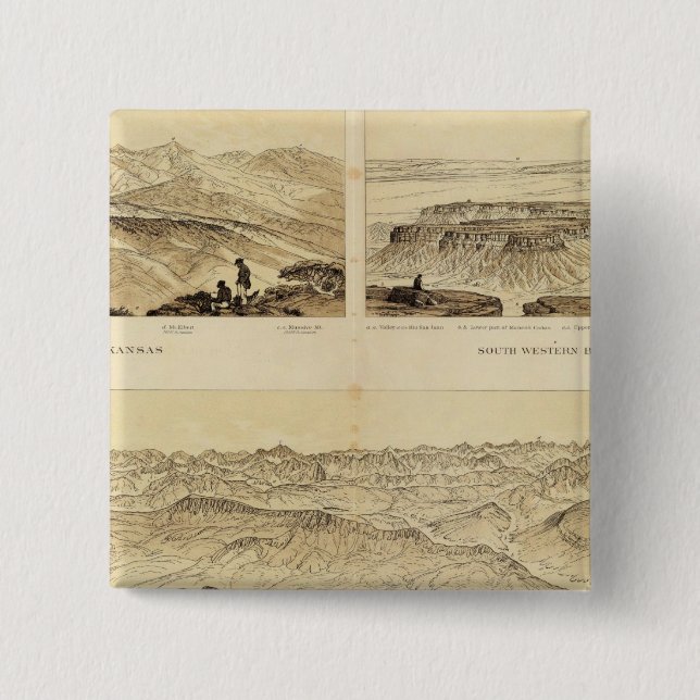 Panoramic Views Pinback Button (Front)