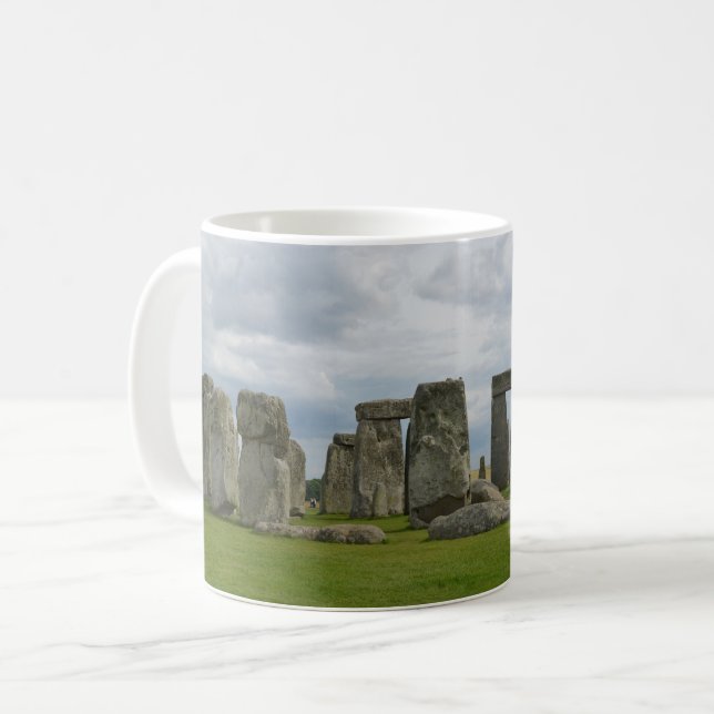 Panoramic Vista of Stonehenge Coffee Mug (Front Left)