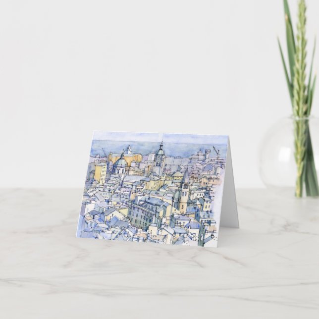 Panoramica di Genova Thank You Card (Front)