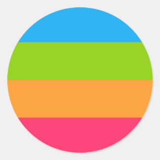 Panoromantic Pride Flag Classic Round Sticker