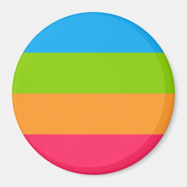 Panoromantic Pride Flag Magnet (Front)
