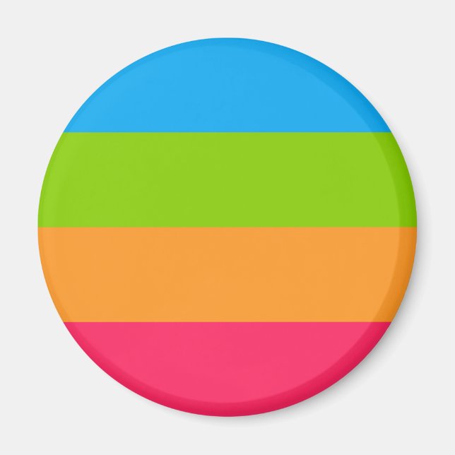 Panoromantic Pride Flag Magnet (Front)